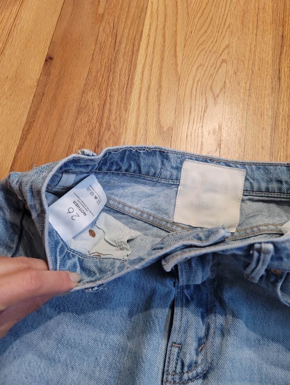 MOTHER Half Pipe Barrel Flood Jeans in Material Girl Size 26 Pre-owned - Picture 4 of 12